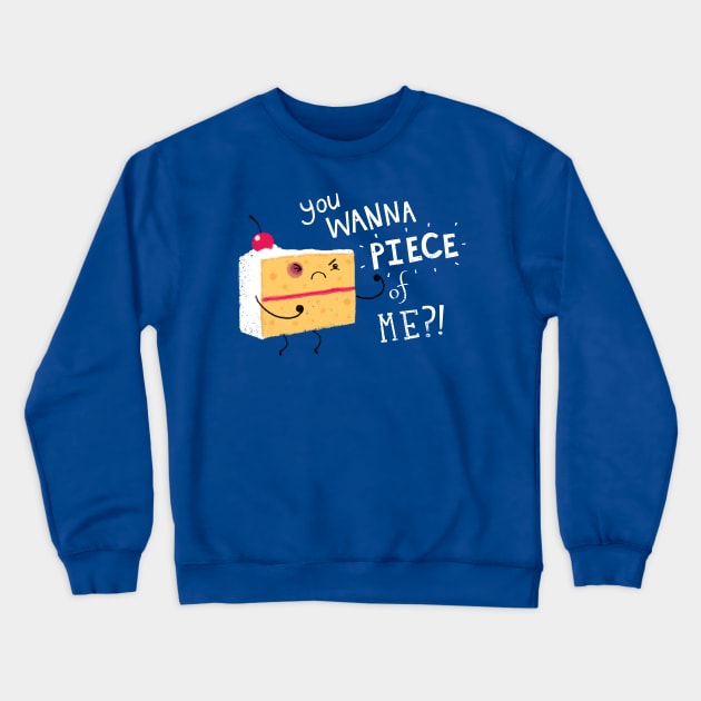 angry cake Crewneck Sweatshirt by DinoMike